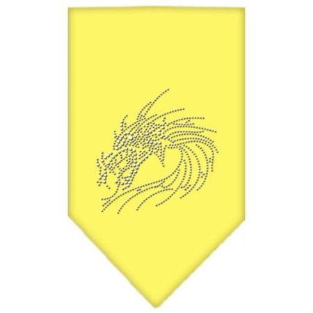 UNCONDITIONAL LOVE Dragon Rhinestone Bandana Yellow Large UN852197